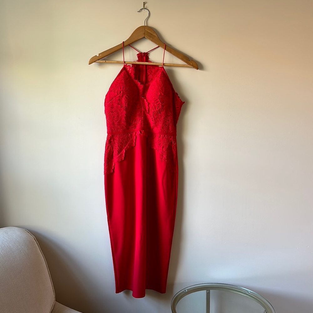 Red HelloMolly Lace Dress, Size M